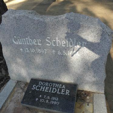 SCHEIDLER Günther 1897-1974 :: SCHEIDLER Dorothea 1912-1990