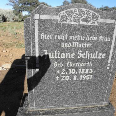 SCHULZE Juliane nee EBERHARTH 1883-1951