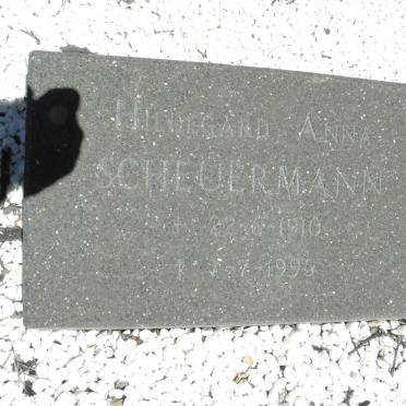 SCHEULRMANN Hildegard Anna 1910-1995