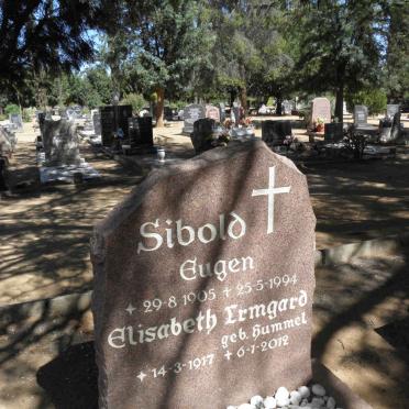 SIBOLD Eugen 1905-1994 &amp; Elizabeth Ermgard HUMMEL 1917-2012