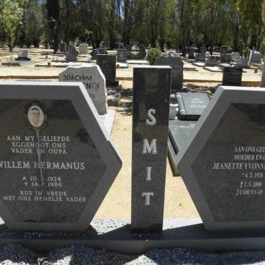 SMIT Willem Hermanus 1924-1986 &amp; Jeanette Yvonne Laurice 1926-2006