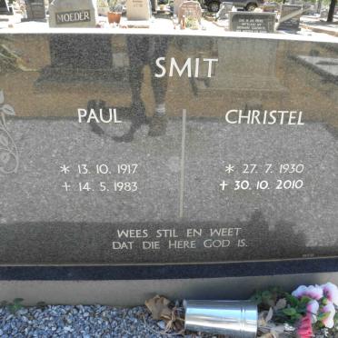 SMIT Paul 1917-1983 &amp; Christel 1930-2010