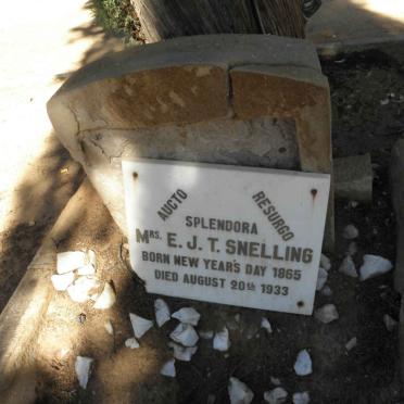 SNELLING E.J.T. 1865-1933
