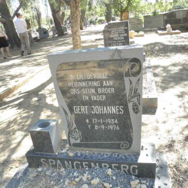 SPANGENBERG Gert Johannes 1934-1976
