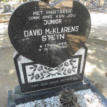 STEYN David McKlarens 1958-1984