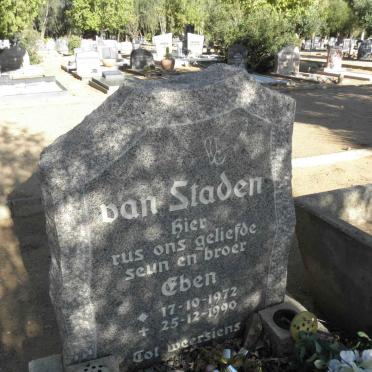 STADEN Eben, van 1972-1990