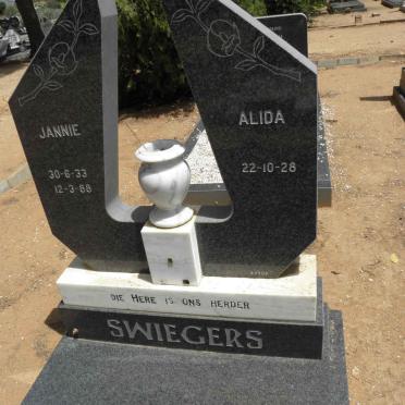 SWIEGERS Jannie 1933-1988 &amp; Alida 1928-