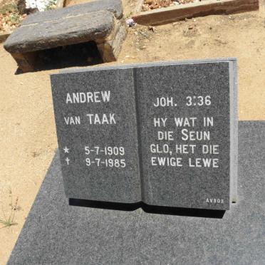 TAAK Andrew, van 1909-1985