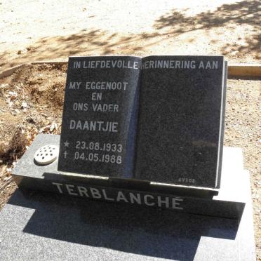 TERBLANCHE Daantjie 1933-1988