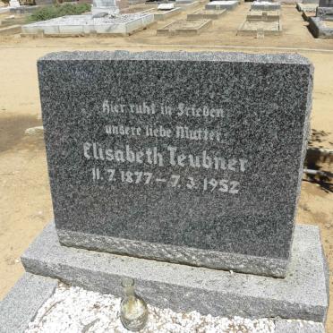TEUBNER Elisabeth 1877-1952