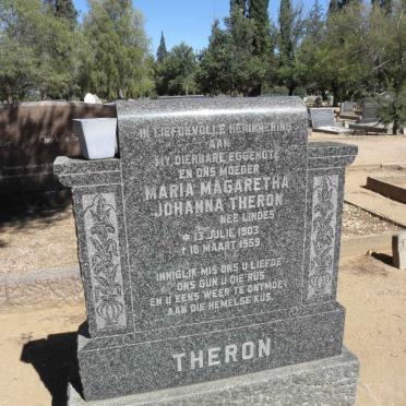 THERON Maria Magaretha Johanna nee LINDES 1903-1959
