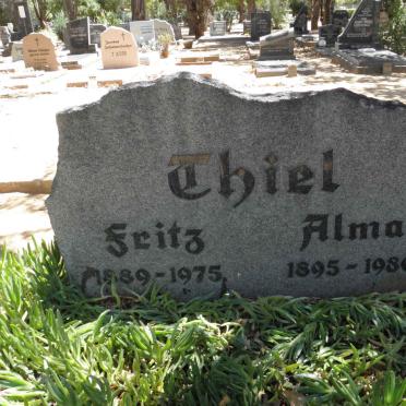 THIEL Fritz 1889-1975 &amp; Alma 1895-1980