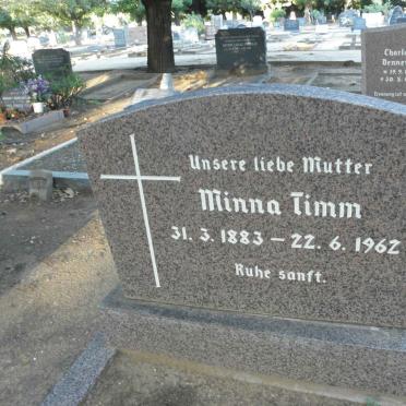TIMM Minna 1883-1962