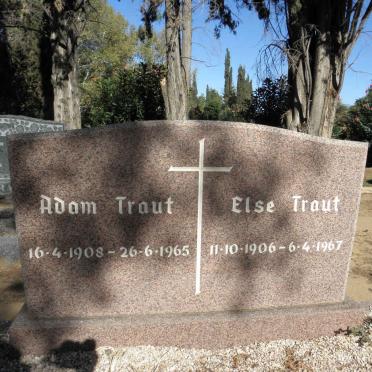 TRAUT Adam 1908-1965 &amp; Else 1906-1967