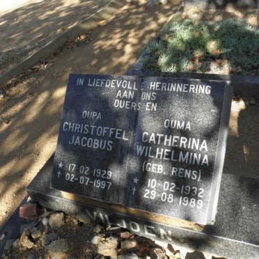 VILJOEN Christoffel Jacobus 1929-1997 &amp; Catherina Wilhelmina RENS 1932-1989