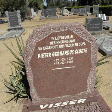 VISSER Pieter Gerhardus Cloete 1931-2004