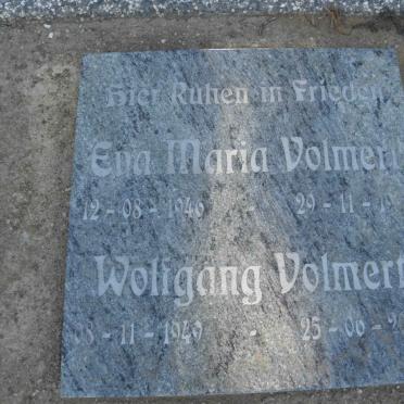 VOLMERT Wolfgang 1949-2002 &amp; Ena Maria 1946-1979
