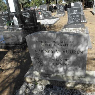 VUUREN Henry, v. 1917-1992