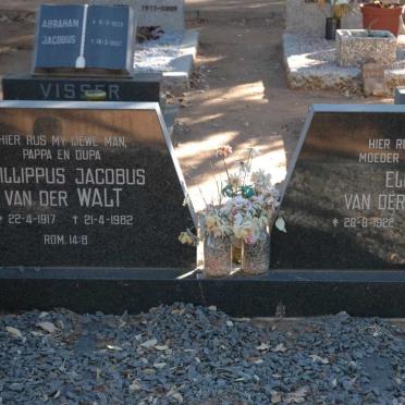 WALT Phillippus Jacobus, van der 1917-1982 &amp; Ella 1922-1985