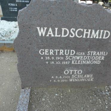 WALDSCHMIDT Otto 1901-1991 &amp; Gertrud STRAHL 1901-1987