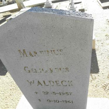 WALDECK Martinus Gerhardus 1957-1961