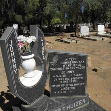 WESTHUIZEN Johnny, van der 1955-1994 &amp; Lindeque 1961-