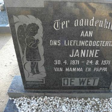 WET Janine, de 1971-1971