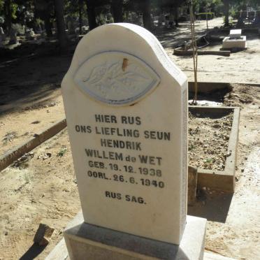 WET Hendrik Willem, de 1938-1940