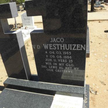 WESTHUIZEN Jaco, v.d. 1965-1986 :: WESTHUIZEN Lizzie, v.d. 191?-200?