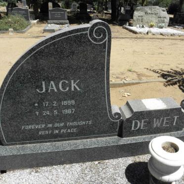 WET Jack, de 1899-1967