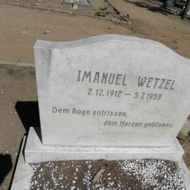 WETZEL Imanuel 1912-1959