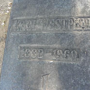 WESTPHAL Karl 1882-1960