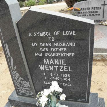 WENTZEL Manie 1925-1984