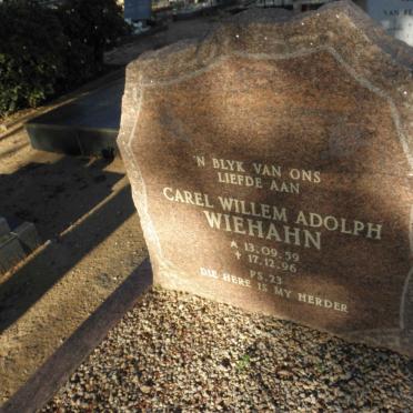 WIEHAHN Carel Willem Adolph 1959-1996