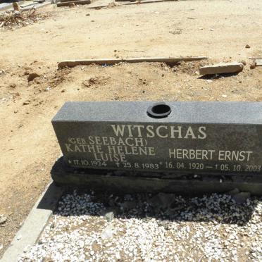 WITSCHAS Herbert Ernst 1920-2003 &amp; Kathe Helene Luise SEEBACH 1924-1983