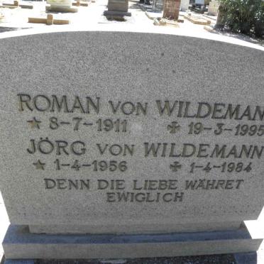 WILDEMANN Roman, von 1911-1995 :: WILDEMANN Jörg, von 1956-1984