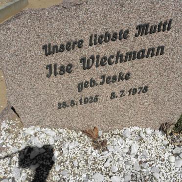 WIECHMANN Ilse nee JESKE 1925-1978