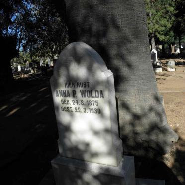 WOLDA Anna P. 1875-1930