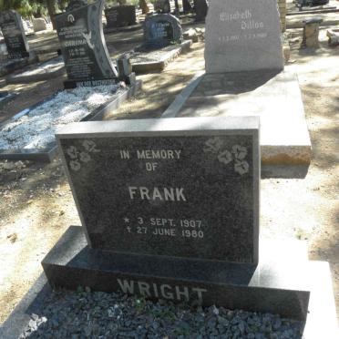 WRIGHT Frank 1907-1980