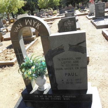 WYK Paul, van 1962-1988