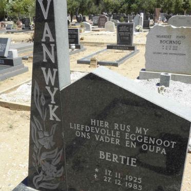 WYK Bertie, van 1925-1985