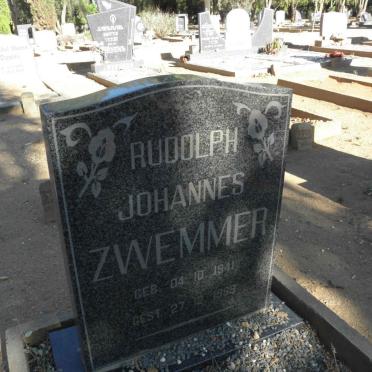 ZWEMMER Rudolph Johannes 1941-1989