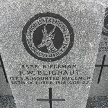 BLIGNAUT P.W. -1918