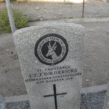 DIEDERICKS J.J.J. -1918