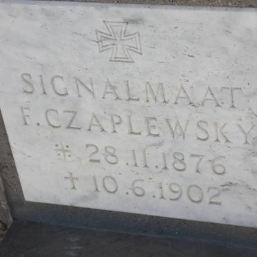 CZAPLEWSKY F. 1876-1902