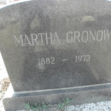 GRONOW Martha 1882-1973