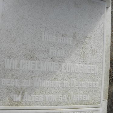 LUNDGREEN Wilchelmine -1928