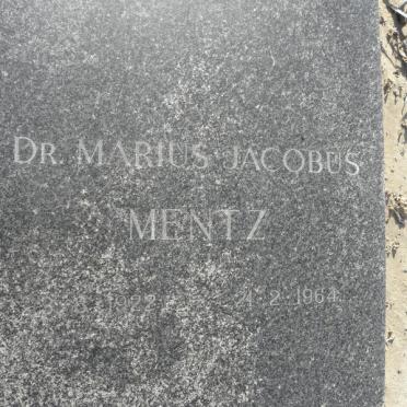 MENTZ Marius Jacobus 1922-1964