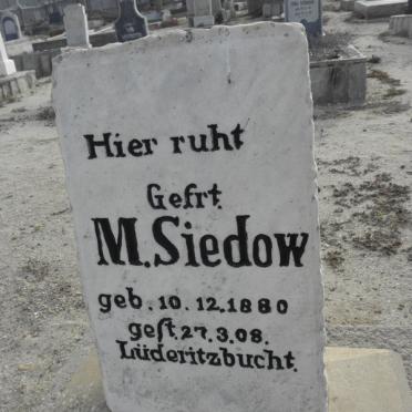 SIEDOW M. 1880-1908