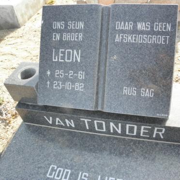 TONDER Leon, van 1961-1982 